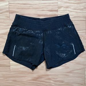 EUC Lululemon Black Running Shorts Sz 8